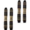 Toyvian 4 Pezzi Barrel Freccette Elettroniche 16g Rame Nero per Controllo Preciso | Impugnatura Facile, Resistenza All'usura, Accessori per Freccette da Gioco