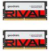 Goodram Ram SODIMM DDR5 32GB Goodram Rival 5600Mhz CL40 1.1V 2R Nero-Rosso [GGEES5-56L40S/32GDC]