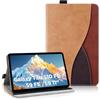AsWant Custodia per Samsung Galaxy Tab S10 Lite/S10 FE/S9 FE 10,9,Marrone | Tasca Frontale,Pelle Ultra Sottile PU,Funzione Stand,Protettiva Cover per Galaxy Tab S10 Lite