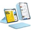 ESR Cover per iPad Air 11 M4/M3/M2, iPad Air 5/4 Gen, Blu Chiaro | Custodia con Supporto Stabile Verticale, Angolazioni Multiple, Ultra Stabile con Supporto per Pencil, Serie Flip