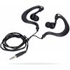 Bewinner Auricolari da Nuoto, 3,5 Mm IP68 Auricolari Impermeabili per Nuoto, Guida, Sport Subacquei, Cuffie Stereo Ergonomiche con Cancellazione del Rumore per Lo Sport(Nero)