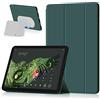 Miimall Custodia Compatibile con Google Pixel Tablet, TPU Flessibile Antigraffio Cover, Protettivo Tre-Pieghe Cavalletto, Case Protettivo Sottile Antiscivolo per Google Pixel Tablet, Verde