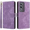 Generico CUSTODIA compatibile con OPPO A80 5G CPH2639 cover STAND flip libro MAGNETICA GEL SILICONE protezione TPU eco pelle PORTAFOGLIO taschi vano caed porta carte (Viola)