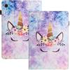 LSPCASA Custodia Per Samsung Galaxy Tab S6 Lite SM-P610/P615 PU+TPU Materiale Cover Tablet Samsung S6 Lite Sveglia/Sonno Automatico Cover Samsung Tab S6 Lite unicorno