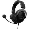 HyperX Cloud II, Cuffie da Gaming, Connessione Cablata a 3,5 mm, Audio Surround 7.1, Telaio in Alluminio, Cuscinetti in Memory Foam Rivestiti in Similpelle, Adatto per PS4, Xbox e PC, Nero/Grigio