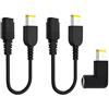 EMSea 2 pezzi da 7,9 x 5,5 mm per interfaccia quadrata, adattatore caricatore cavo di alimentazione e convertitore a 90 gradi L per ThinkPad