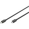 Digitus AK300139010S Cavo di Collegamento Tipo C, Nero, , USB 3.1 Typ-C - C, 1.0m, 10Gbit/s