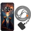 vingarshern Cover ZTE Blade A75 5G Custodia in Silicone Sottile,ZTE Blade A75 5G Cover Antiurto Con Motivo,ZTE Blade A75 5G Case Silicone Con Catena/Cordino per Cellulare,Modèle*02