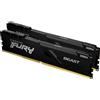 Kingston Kit di memoria desktop FURY Beast da 64 GB (2 x 32 GB) 3200 MHz DDR4 CL16 con 2 KF432C16BBK2/64