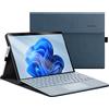 Omnpak Custodia per Microsoft Surface Pro 8 (13 Pollici Surface Cover), Case con Porta Penna, Compatibile con Type Cover Keyboard