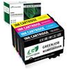 Greenjob Compatibile 604XL Compatibili per Epson 604 XL Multipack per Expression Home XP-2200 XP-2205 XP-3200 XP-3205 XP-4200 XP-4205 Workforce WF-2910 WF-2930 WF-2935 WF-2950 (4 Pezzi)
