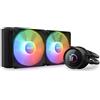 NZXT Kraken 240 RGB - RL-KR240-B1-240mm AIO CPU Liquid Cooler - Customizable 1.54 Square LCD Display for Images, Performance Metrics and More - 2 x F120 RGB Core Fans - Black