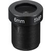 PATIKIL Lente per Telecamera Cctv 6mm Lente Telecamera Sicurezza Fpv F2.0 | 5Mp 70° Angolo Ampio Lente Filettata M12, per Telecamera Ip Panoramica