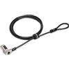 Kensington K68008EU Lucchetto con Combinazione N17 per Slot Wedge, Estremità Solida e Cavo in Acciaio al Carbonio Antitaglio, per Laptop Dell e Alienware