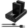 HOSAN EN-EL9 EN-EL9A HOSAN 2 Batteria di Compatibile con Serie Nikon EN-EL9 EN-EL9a D40 D40x D40X D60 D5000 D3000