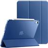 JETech Custodia per iPad Air 11 M4/M3/M2 & Air 5/4, Navy | Cover per iPad Air 11 (2026-2024) & 10,9 (2022/2020), Retro Traslucido Sottile, Supporto Tri-Pieghevole, Antiurto