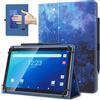 TiMOVO Custodia Universale per Tablet Android 10,1 con Anello per Penna | Cielo Stellato Blu, Tutti i Tablet Touchscreen da 9,6-11 Pollici, Cover Leggera e Pieghevole in Piedi, Cinghia a Mano