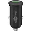 Goobay 61739 - Caricabatteria da auto Dual USB, ricarica rapida, USB 3.0 e USB-C/adattatore accendisigari per auto con erogazione di potenza 45 W a 12-24 V