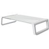 Trust Monta Supporto per Monitor Ergonomico 41 x 22 x 10 cm, Rialzo Monitor da Scrivania in Vetro Temperato, Organizzatore Scrivania per Laptop Computer Notebook PC Portatile Desktop Ufficio - Bianco