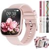 Mingtawn Smartwatch Donna, 7 Cinturini—Regalo Perfetto Donna, 1,83'' Orologio Smartwatch Chiamate Bluetooth, Smart Watch con 100+ Modalità Sportive/Sonno/Cardiofrequenzimetro/SpO2 per Android IOS