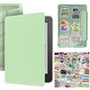 LEPGUYO Custodia Kindle 7 Pollici, Adatta per 12ª Generazione 2024 & Paperwhite 6/KPW6 2024, Custodia Smart Leggera con Auto Sleep/Wake, Retro Silicone Anti-Rayure, 50 Adesivi di Lettura Gratis