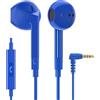 LUDOS FEROX Auricolari In-Ear Cuffie, Cuffiette con Filo e Microfono, 5 Anni di Garanzia, Cuffie Isolamento Acustico, Cuffiette Cellulare, Jack 3,5 mm per iPhone, Apple, Samsung, Huawei - Blu