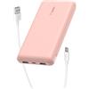 Belkin BoostCharge Power Bank 20000mAh con Porte USB-C e USB-A - Rosa | Caricatore Portatile 20000mAh, Ricarica 3 Dispositivi (1 USB-C, 2 USB-A), 15W, LED di Stato, Prodotto in Plastica Riciclata
