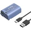 SMALLRIG DMW-BLK22 Batteria 2520mAh USB-C Batteria Sostitutiva per Panasonic LUMIX S5, 2.5H Battery Completamente Carica per Panasonic LUMIX, S5 II, GH7, GH6, S9, S9 II, S5 IIX - 4906