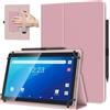 TiMOVO Custodia Universale per Tablet Android 10,1 Pollici, Rosa Chiaro | Anello per Penna, Cover Leggera e Pieghevole in Piedi, Cinghia a Mano, Tutti i Tablet Touchscreen da 9,6-11 Pollici