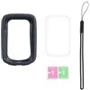 HOgardenME Custodia in silicone per computer da bicicletta iGPSPORT BSC200 BSC200s BSC300 GPS con pellicola schermo HD e tracolla regolabile (nero)