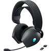 Alienware Tri-Mode AW725H - Cuffie senza fili per il gaming, Dolby Atmos, microfono AI retrattile, durata fino a 55 ore, RGB personalizzabile AlienFx - Dark Side of the moon
