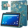 TiMOVO Custodia Universale per Tablet Android 10,1 con Anello per Penna | Albicocchi in fiore, Tutti i Tablet Touchscreen da 9,6-11 Pollici, Cover Leggera e Pieghevole in Piedi, Cinghia a Mano