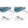 Aplimln Adattatore HDMI per iPhone, Lightning Digital AV Adapter 1080P Sync Schermo HDMI Cavo Connector to TV/HDTV/Monitor, Compatibile con iPhone 14/13/12/11/8/7/XR (Confezione da 2)