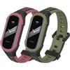 Xisair 2 Cinturini Compatibili con Xiaomi Band 8 Cinturino in Silicone, Sportivi