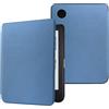 Generic Custodia per Kobo Clara BW (modello N365) / Clara Colour (modello N367) / Clara 2E 6, ultra sottile e leggera, in pelle PU, con funzione auto sleep/wake, blu navy