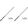 Audioproject A155 - Antenna-per-autoradio 40cm compatibile per: Toyota Aygo Opel Corsa Fiat Panda Suzuki Peugeot Cooper adapter universe antenna auto corta accessori (Confezione da 2)