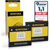 PATONA 2x NB-11L Batteria 550mAh per Canon Ixus 155 185 190 | Anche per Ixus 132 145 170 180 e PowerShot A2300 A2500 A3400 A4000 IS - ricambio per NB-11L e NB-11LH