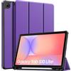 TiMOVO Cover per Samsung Galaxy Tab S10 Lite 10.9'' 2025, Viola Scuro | SM-X400/X406, Supporto per S Pen, TPU Morbido, Attivazione/Sospensione Automatica