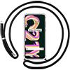 Tumundosmartphone Cover Ciondolo Trasparente per Realme C21Y/C25Y Con Cordino - Nero