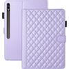 Vaitasy Custodia per Samsung Galaxy Tab S10 Plus/ S9 Plus/ S9 FE Plus 12.4 Pollici Business Pelle PU Tablet Cover per Galaxy Tab S9 Plus con Portafolio Supporto Funzione Viola