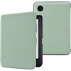 Generic Custodia per Kobo Clara BW (modello N365) / Clara Colour (modello N367) / Clara 2E 6, ultra sottile e leggera, in pelle PU, con funzione auto sleep/wake, verde agave