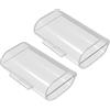 yanwuwa 2 slot AA Battery Storage Box trasparente PP Battery Holder Organizer Custodia protettiva per 1-2pcs AA Battery 2 Slot Custodia Protettiva Contenitore Protettivo Con Clip