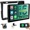 Hikity 8Core 6+128G Android 15 Autoradio per Peugeot Partner 2008-2019 | Wireless Carplay Android Auto, 9'' Schermo Tattile, Supporto DSP BT/GPS/WiFi/FM/RDS+Retrocamera+MIC