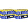 PKCELL Batterie 9V 6F22 PKCELL, Pila 9V a Lunga Durata per Rilevatori di Fumo, Sensori di Allarme Antifurto, Batteria Quadrata per Irrigatore Giardino, Confezione da 80