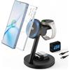 JoyGeek Qi2.2 - Caricatore wireless da 25 W per Samsung, stazione di ricarica magnetica rapida JoyGeek per Galaxy S26/S25 Ultra/Z Fold8 Ultra/Z Fold Flip8/7, Watch 8 Ultra/7/6/5 e Buds 4/3 Pro (non per Watch9