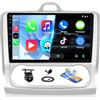 SIXWIN Autoradio Ford Focus Exi MT 2 3 Mk2/Mk3 2004-2011, Schermo Touch 9 IPS HD, Radio Auto con CarPlay senza Fili e Android Auto,Vi-Link, Bluetooth, FM RDS, DSP, USB,Supporto Volante e Telecamera