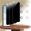 Generic Confezione da 3 pellicole proteggi schermo privacy per iPhone Air [6,5 pollici] + 3 pellicole protettive per obiettivo della fotocamera, protezione dagli urti, anti spia, in vetro temperato privato