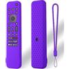 Hesupy Custodia in silicone per telecomando Sony RMF-TX810U RMF-TX811U RMF-TX910U telecomando, antiurto, antiscivolo, custodia protettiva con cordino (viola)