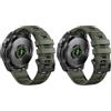 ANBEST Cinturino per Garmin Fenix 8 51mm/7X/7X Pro/6X/6X Pro, Cinturino 26mm Quick-fit Silicone per Fenix 5X/5X Plus/3/3 HR/Epix Pro 51mm/Descent MK1/MK 2/Enduro/2 (Confezione da 2)