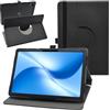 MAMA MOUTH compatibile con DOOGEE U12 Custodia,Cover in pelle PU a rotazione a 360°per DOOGEE U12/DOOGEE U12-V/DOOGEE U12 VIP da 12 pollici Tablet,colore nero